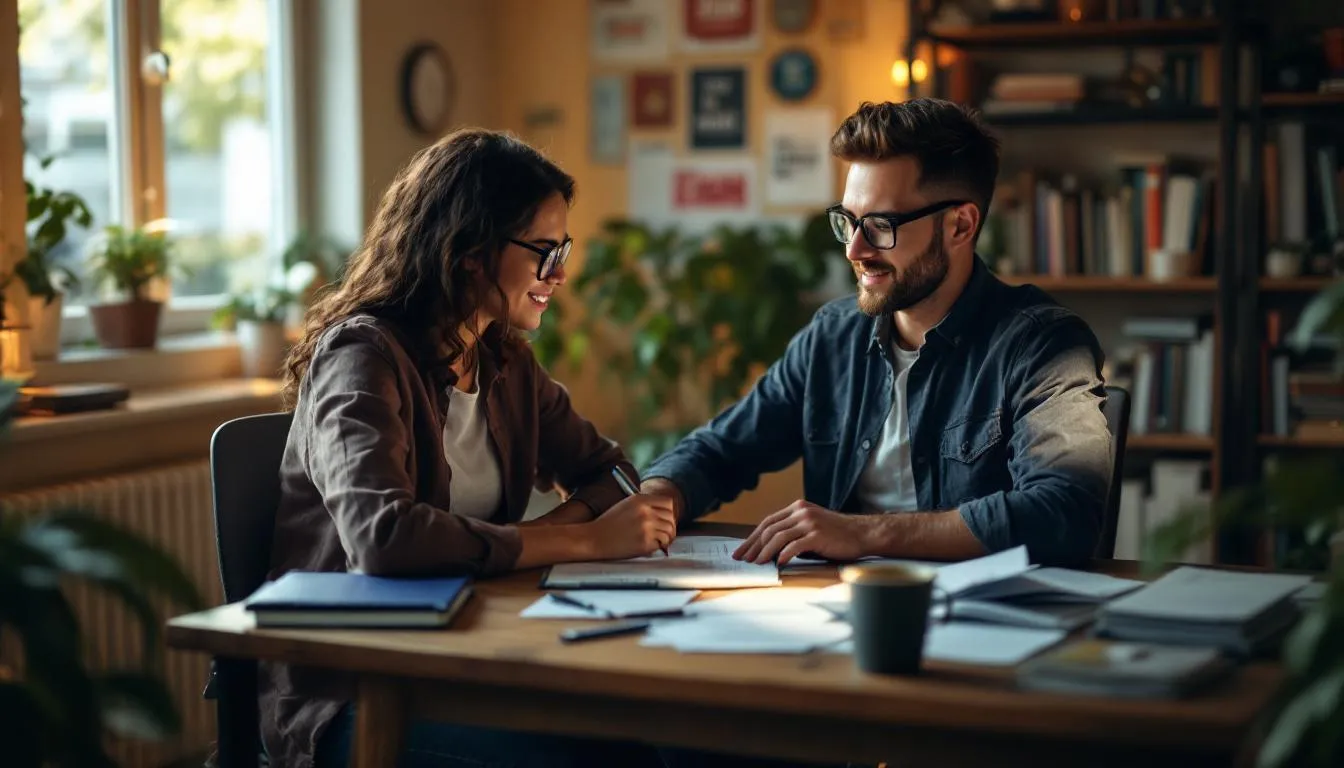 A small business owner is sitting at a desk, researching information on how to obtain a business line of credit, which includes understanding the application process and credit approval. They are looking for assistance with topics such as business checking accounts, loan terms, and the potential for withdrawing funds for personal expenses or business purchases.