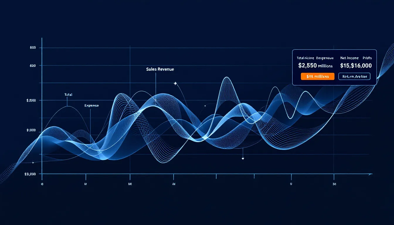 The image depicts a financial graph illustrating the trends in business credit scores, highlighting the importance of business tradelines and payment history as key factors affecting a business's credit profile. This visual representation serves to emphasize the role of major business credit bureaus in assessing creditworthiness and building strong business credit.