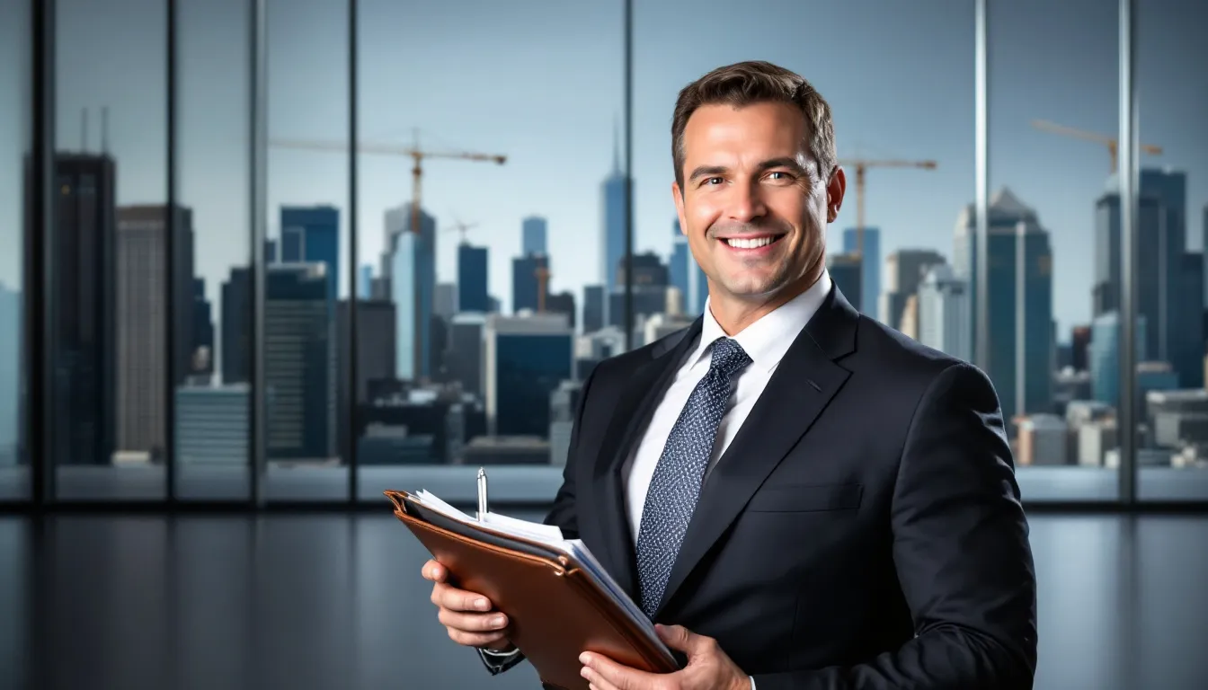 In the image, a hard money private lender is discussing financing options with a real estate investor for a real estate project, emphasizing hard money loans and the benefits of private money lenders. The scene captures the lender providing insights on loan programs, down payments, and the importance of credit scores in securing funding for investment properties. Tax advisor