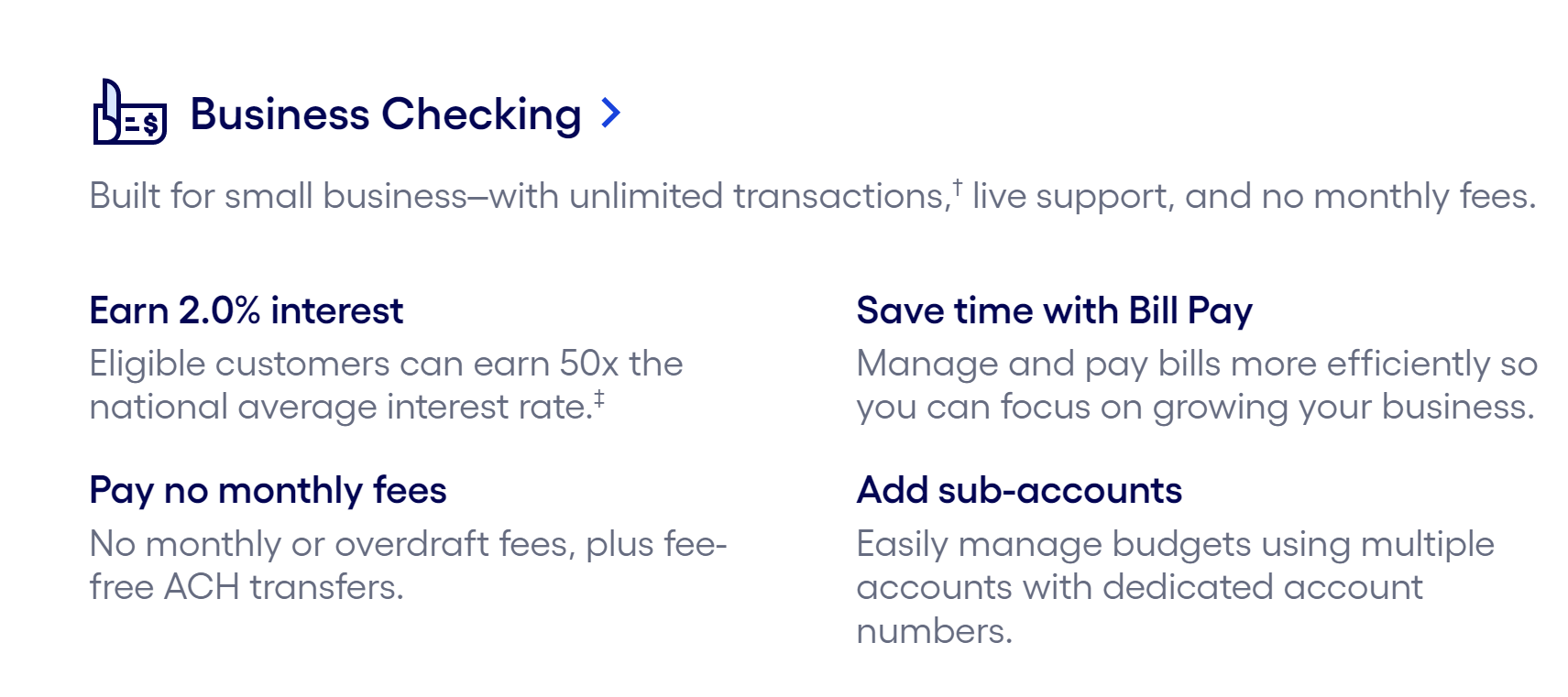 Bluevine business checking account features, Coastal Community Bank, financial institutions, 