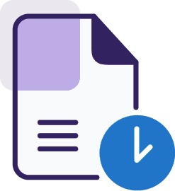 Business term loan icon - image of paper with green check mark