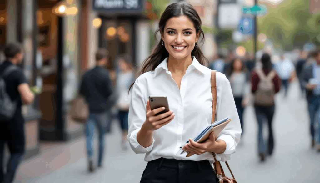 Cash App for Business - A small business owner is actively using the Cash App for a transaction, showcasing the convenience of managing business payments on the go. The scene highlights the ease of receiving payments and transferring money through their cash app business account.